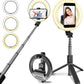 4-in-1 Wireless Selfie Stick Tripod with Ring Light