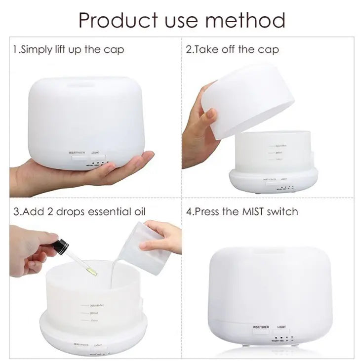 Aromatherapy Humidifier and Air Purifier Device